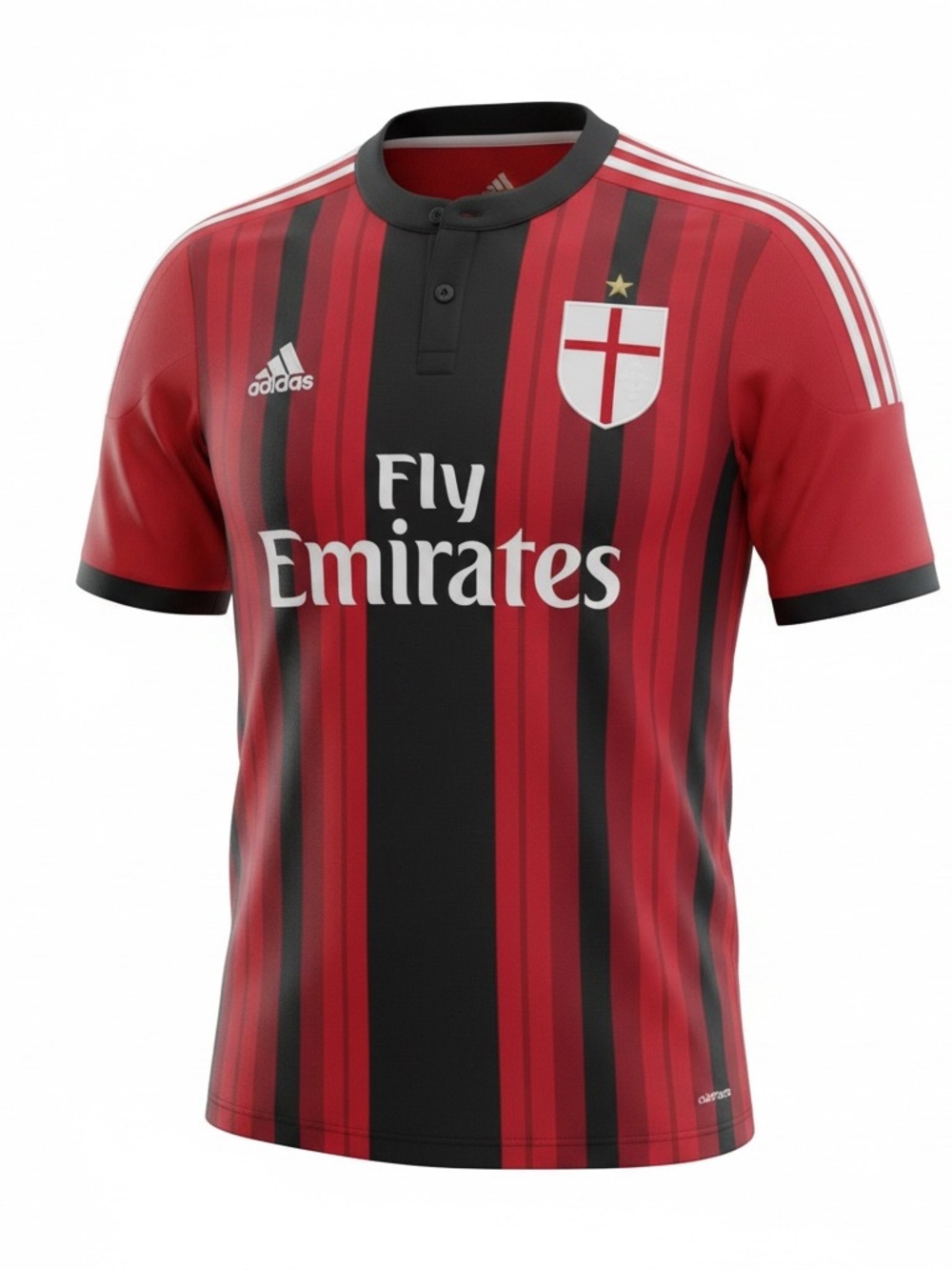 Adidas AC Milan Men’s Home 2015-16 Home Red & Black Football Jersey